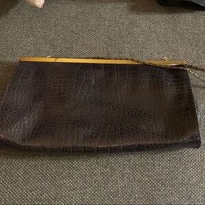 Jessica McClintock Navy Blue Clutch Bag